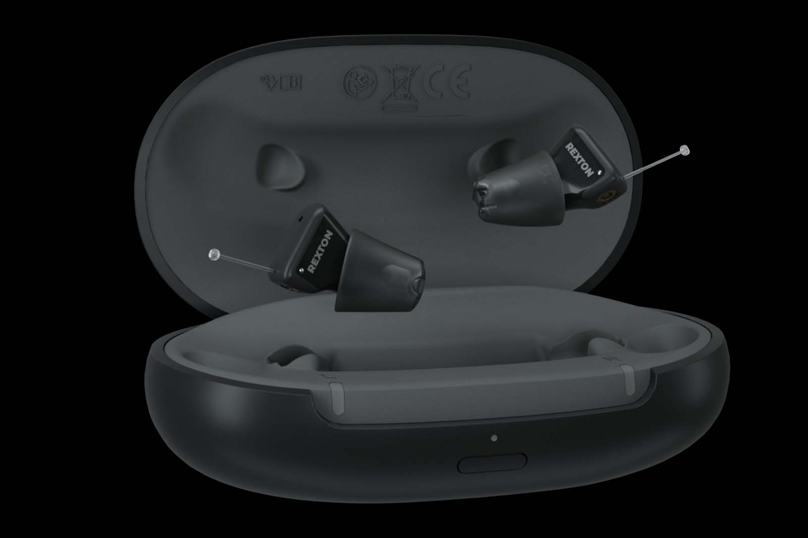 Charger for Rexton CIC hearing aids