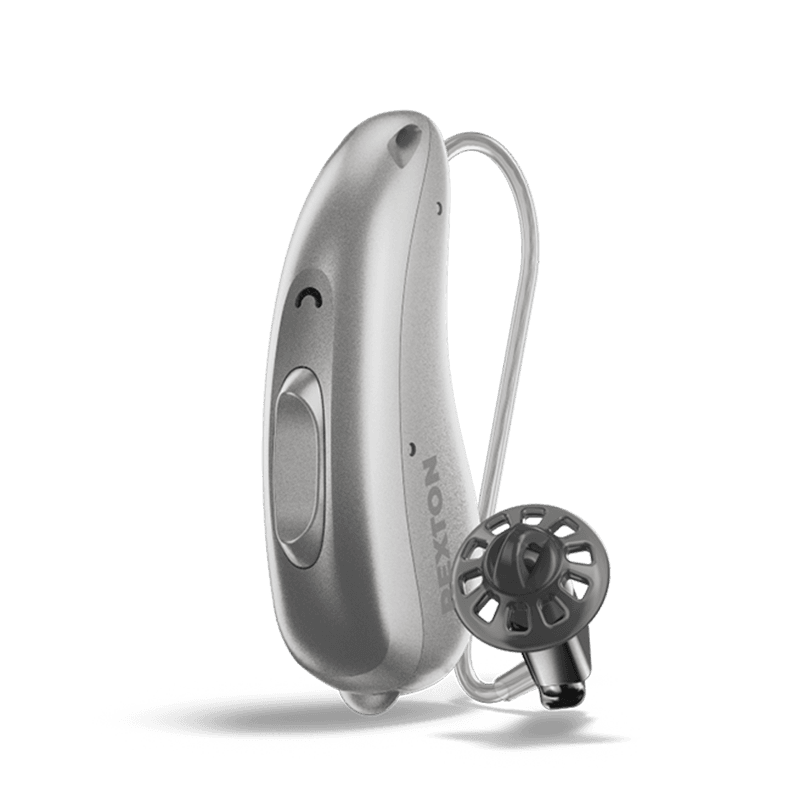 Rexton R 312 RIC hearing aid in silver