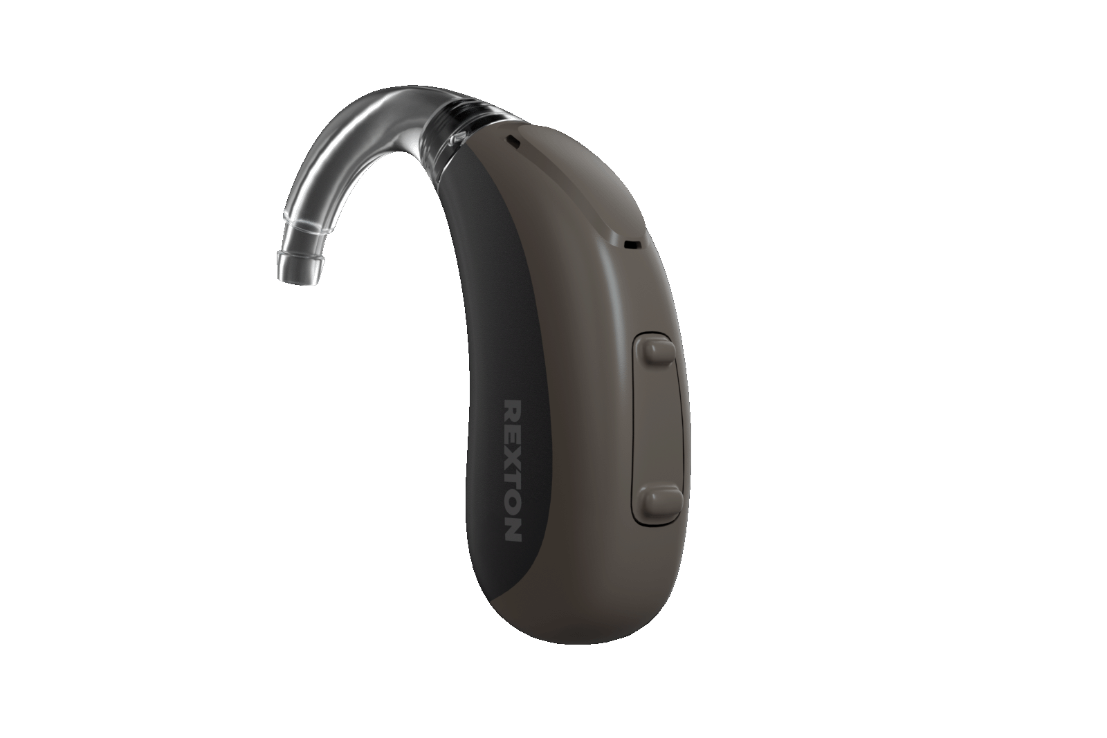 Rexton BiCore Rugged BTE rechargeable hearing aid in Granite/Black