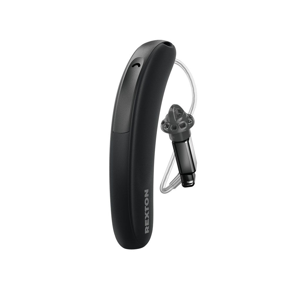Rexton Reach SR hearing aid in black